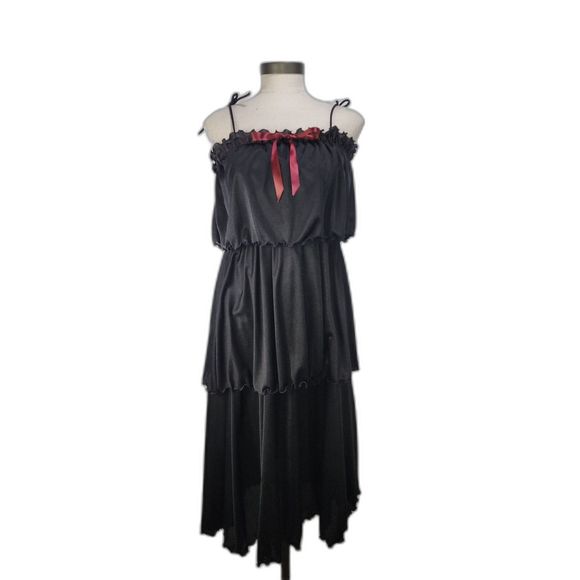 Dresses & Skirts - Vintage 60's or 70's Women's black Flapper-type dress Size 5
